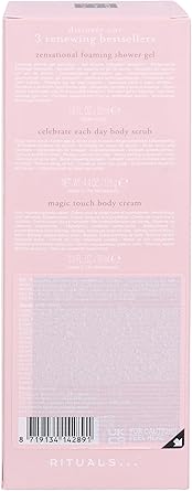 RITUALS Gift Set for Women from The Ritual of Sakura with Shower Foam Body Cream Body Scrub with Rice Milk Cherry Blossom Trial Set - Image 3