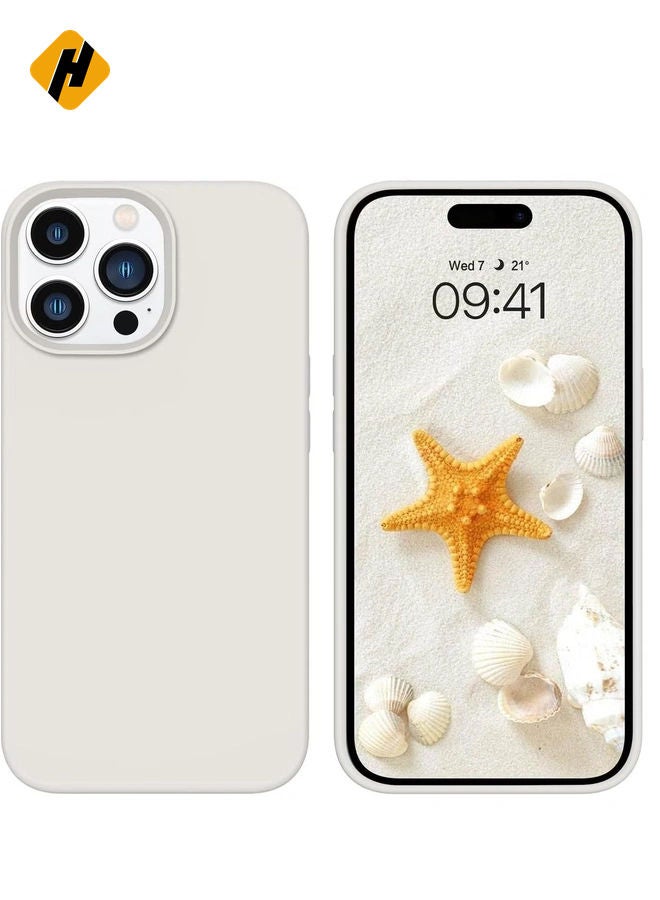HuHa Soft Silicone Rubber Bumper Microfiber Lining Hard Back iPhone 15 Pro Max Back Cover Shockproof Protective Case Cover, Anti-Scratch, Dustproof, Premium Quality, Slim-Fit  - Image 1