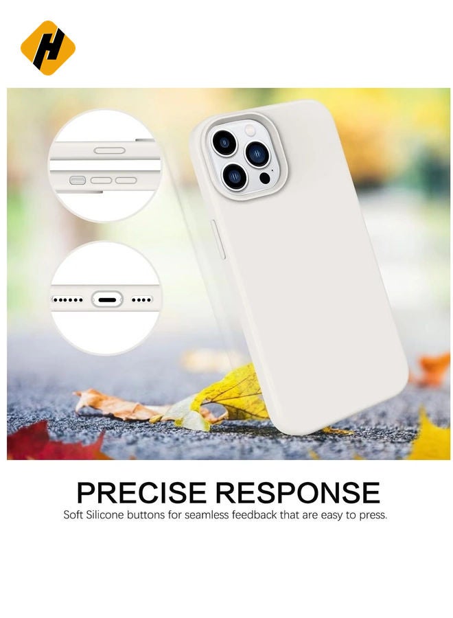 HuHa Soft Silicone Rubber Bumper Microfiber Lining Hard Back iPhone 15 Pro Max Back Cover Shockproof Protective Case Cover, Anti-Scratch, Dustproof, Premium Quality, Slim-Fit  - Image 5