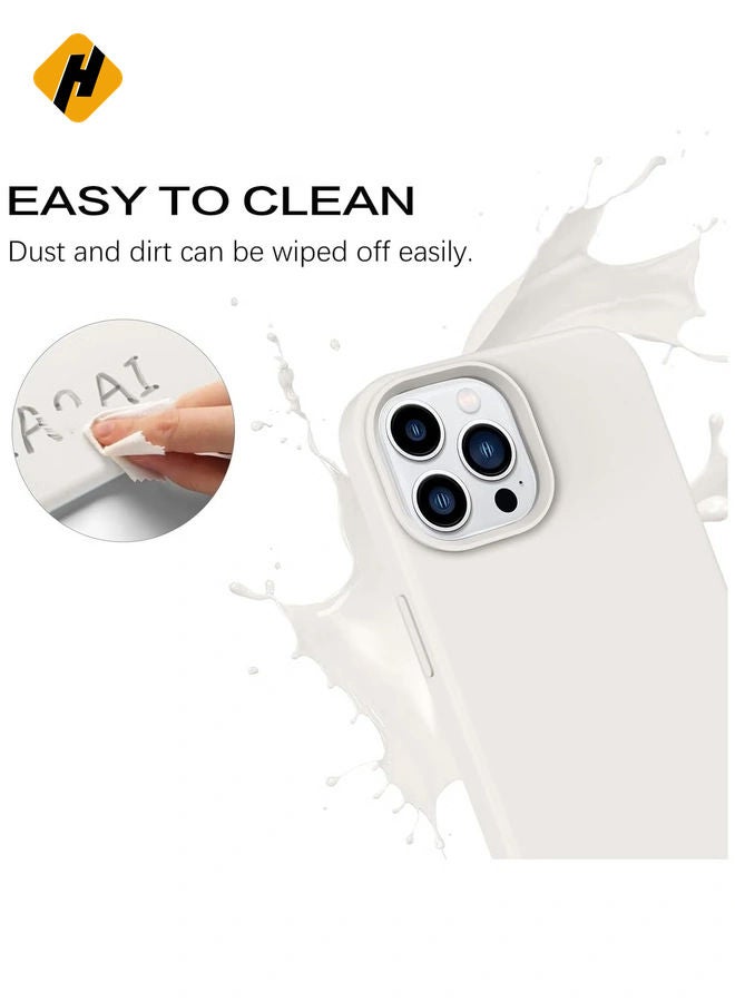 HuHa Soft Silicone Rubber Bumper Microfiber Lining Hard Back iPhone 15 Pro Max Back Cover Shockproof Protective Case Cover, Anti-Scratch, Dustproof, Premium Quality, Slim-Fit  - Image 3