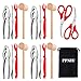 FFNIU FFNIU 18 Pcs Seafood Tools Set including 8 Forks 4 Lobster Crackers Nut Cracker and 4 Lobster Crab Mallets 2 Seafood  - Image 2