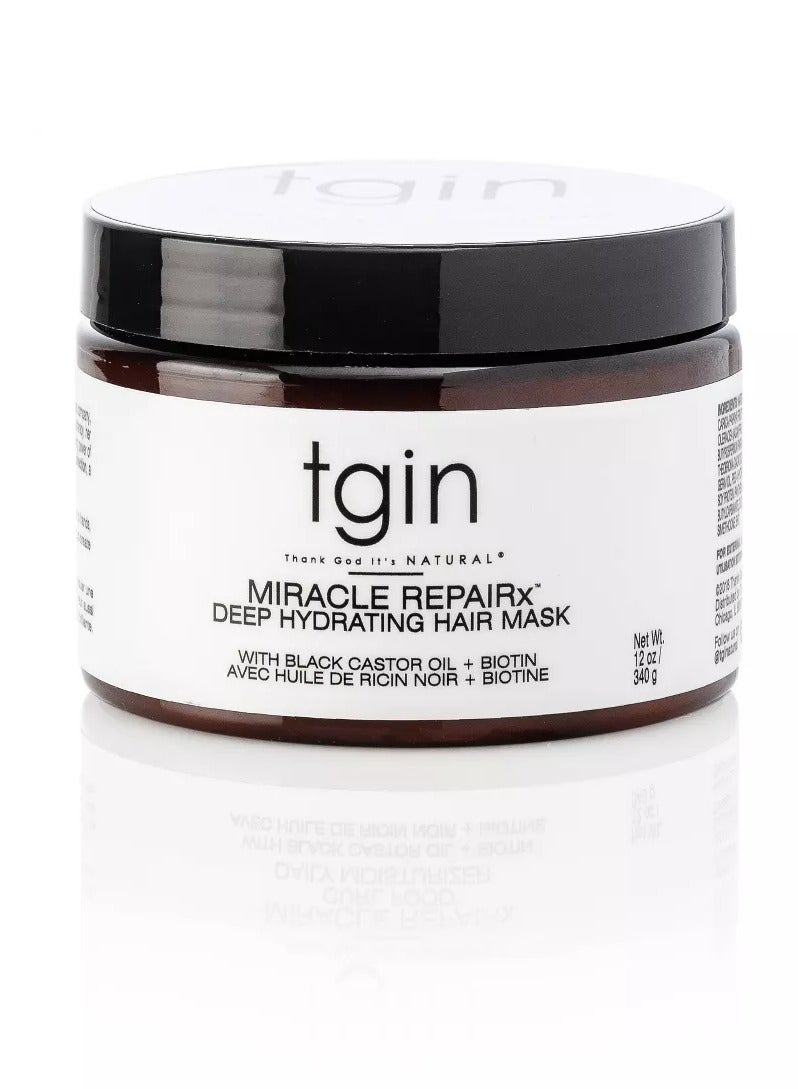 تجين قناع ترطيب الشعر العميق Miracle RepaiRx من TGIN - 12 أونصة سائلة