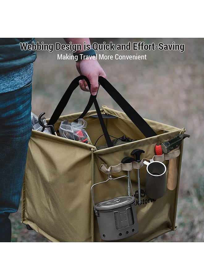 Luckstone Climbing Rope Bag Foldable Camping Tool Storage Bag Throwing Rope Bag  - Image 3