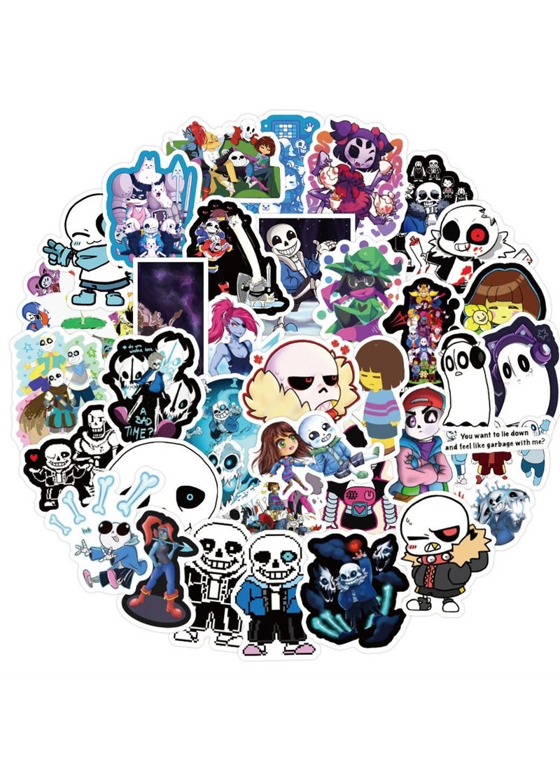 general 50-Piece Undertale Cute Vinyl Waterproof Sticker - Image 1