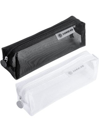 2 Pcs Mesh Pencil Case, Pen Cases See Through Case with Zipper for Exams Transparent Students Study Makeup Travel Office - pzsku/Z1752B1EE09001C2CBC9EZ/45/_/1679841107/ff3f9a03-0150-4948-98c3-3e04ac90fde0
