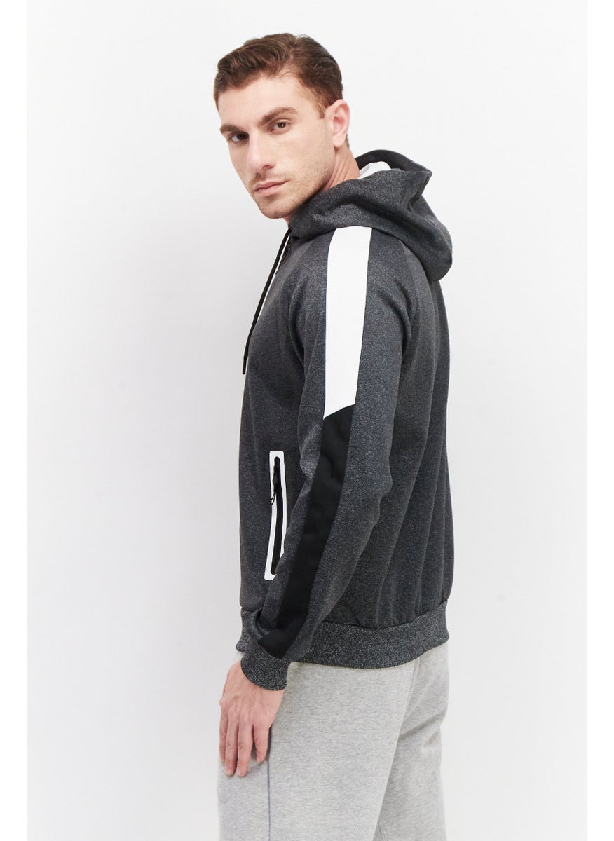 Cultura New York Men Sportswear Fit Full Zip Hoodie, Grey  - Image 2