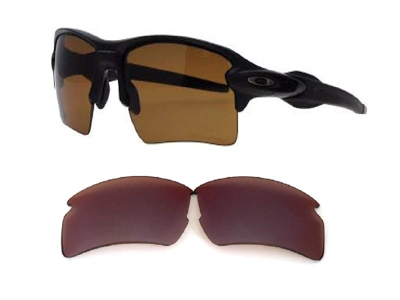 GALAXYLENSE Galaxy Replacement Lenses For Oakley Flak 2.0 XL Sunglasses Prizm Brown Color - Image 1