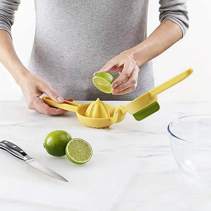 Manual Lemon Squeezer Plastic Citrus Juicer Hand Press Fruit Extractor Tool with Hanging Loop for Easy Storage Daily Kitchen Gadget Portable Design - Image 4