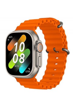 WISME Smart Watch Ultra2 AMOLED display With Health Fitness Tracker Sport Watch  Supports 49MM-ORANGE  - Image 4
