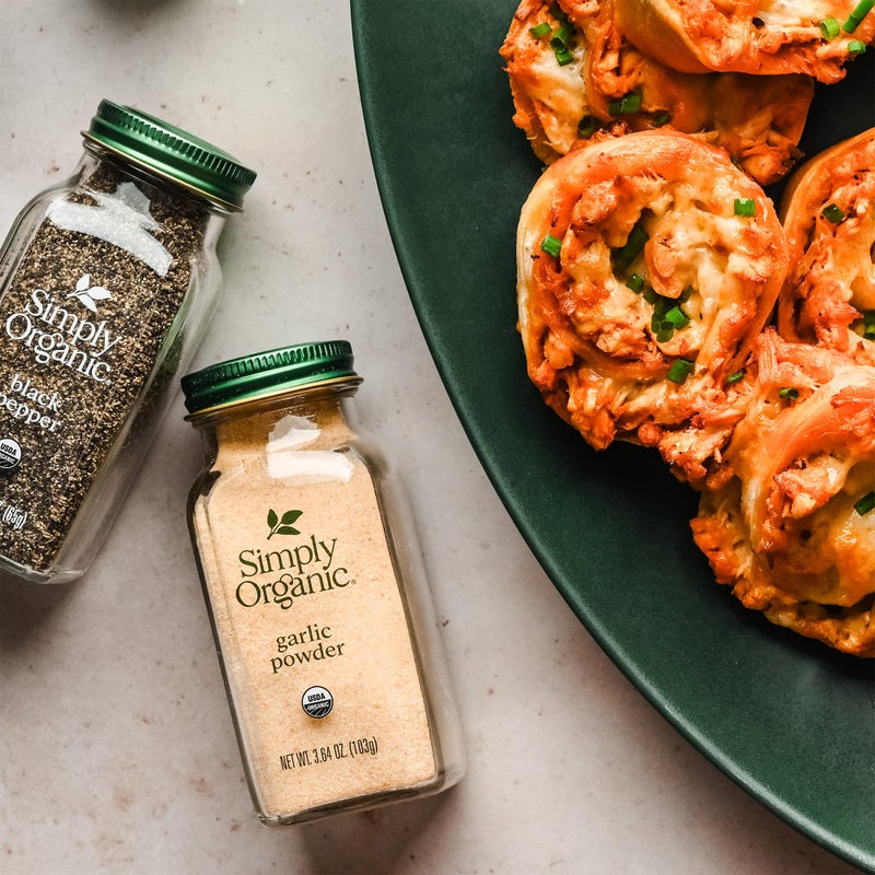 Simply Organic Garlic Powder, 3.64-Ounce Jar, Pure A-Grade Organic Garlic, Dried & Ground, Kosher, No ETO, Non GMO - Image 5