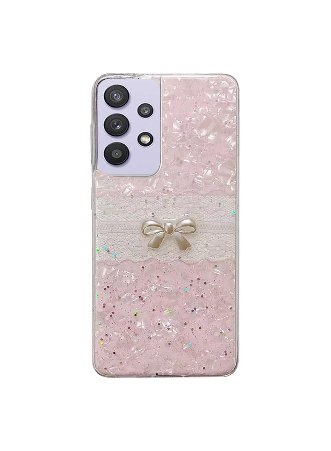 S-TOP Case For Samsung Galaxy A32 5G Shell Pattern Bow TPU Phone Protective Case - Image 1