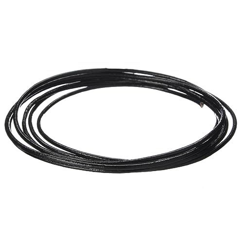 Realeather Crafts Round Leather Lace, 2mm and 25-Yard Spool, Black - Image 3