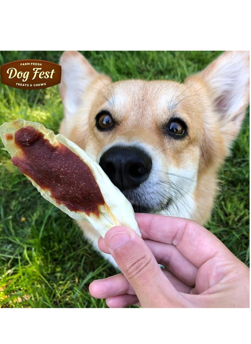 Dog Fest - Dog Fest Rabbit Ears With Duck for Adult Dogs,Dog Treats - 90g - Image 1