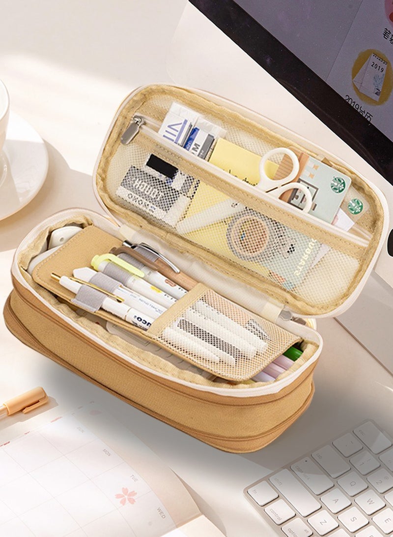 Extra Large Capacity Pencil Case ,Holds 90 Pens, Fits 20cm Ruler, 3cm-5cm Height Adjustable , Multi-functional Storage - Image 4