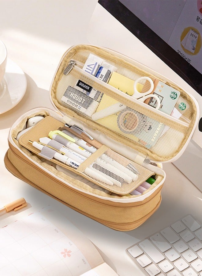 Generic Extra Large Capacity Pencil Case ,Holds 90 Pens, Fits 20cm Ruler, 3cm-5cm Height Adjustable , Multi-functional Storage  - Image 4