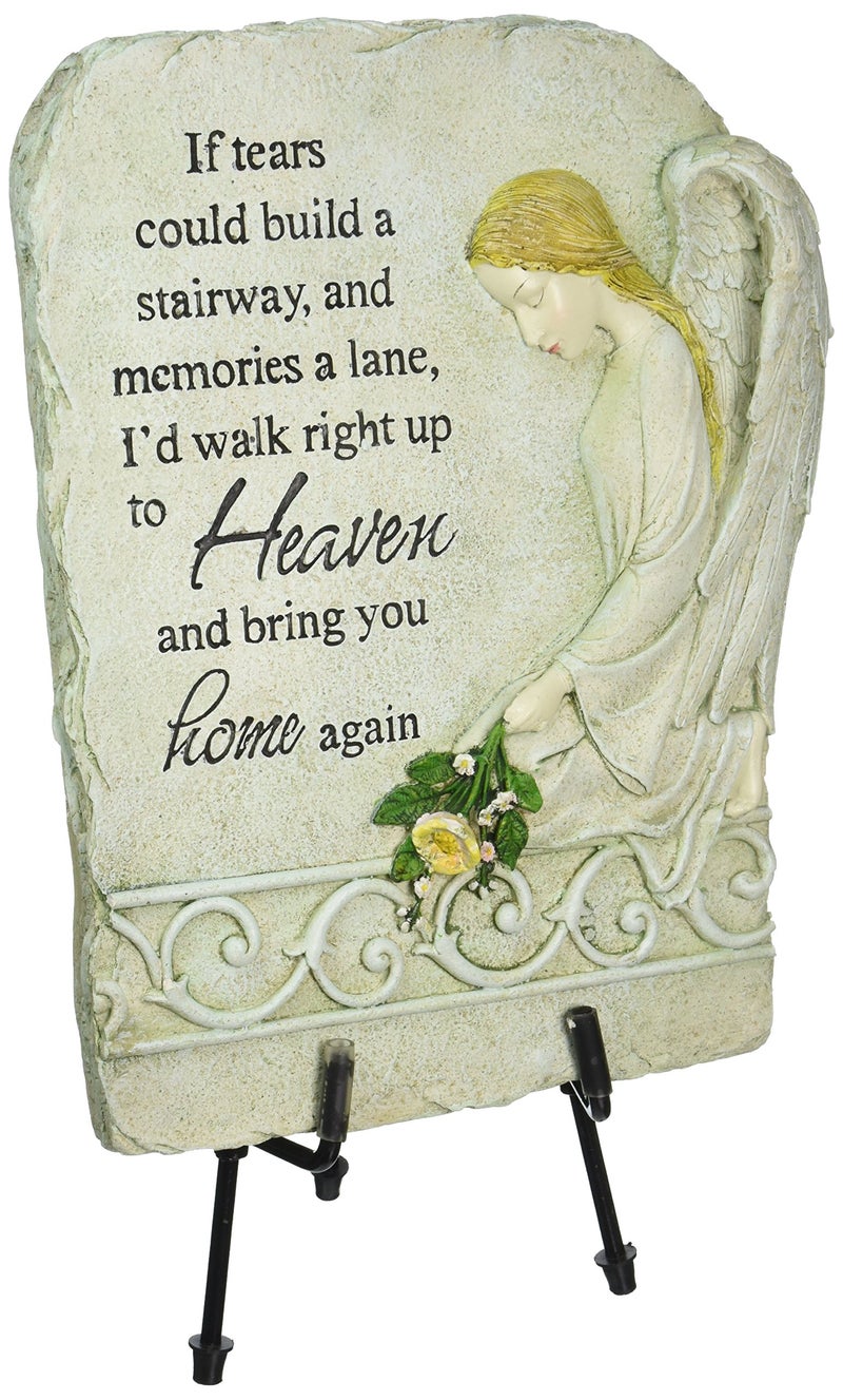 Carson Home Accents Peaceful Reflections Garden Marker with Easel Stand, 15-Inch High, Heaven's Tears - Image 5