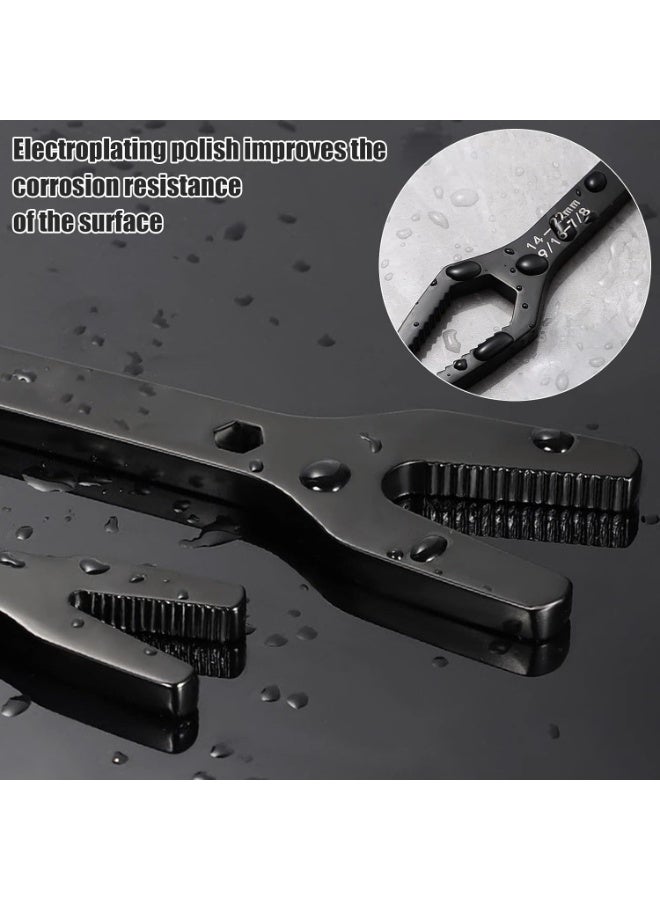 2Pcs Universal Wrench Set, Double-Ended Spanner,Portable Repair Hand Tool for Car Bicycle Motorcycle Home Repair (6-25mm) - Image 2