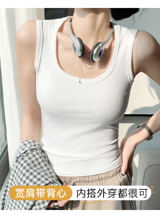 Moonbadi Summer Thin Strap Camisole For Women, Wide Straps To Cover Side Fat, Wear Alone Or As Lingerie - Image 1