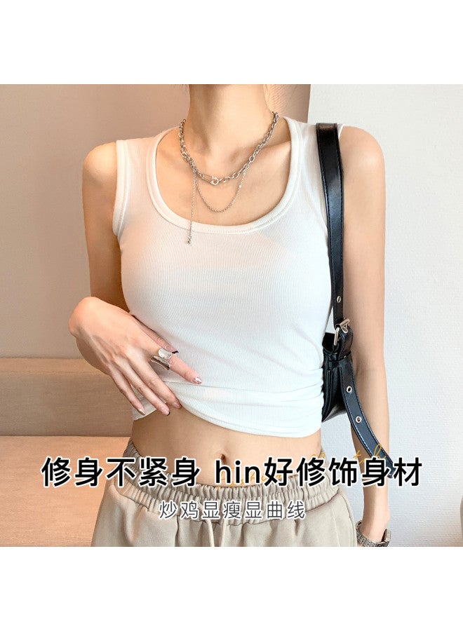 Moonbadi Summer Thin Strap Camisole For Women, Wide Straps To Cover Side Fat, Wear Alone Or As Lingerie - Image 4