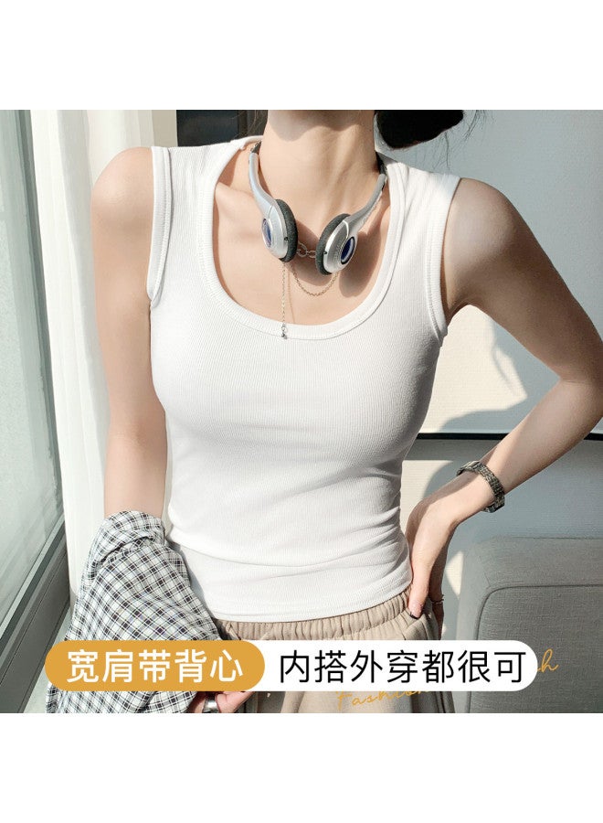Moonbadi Summer Thin Strap Camisole For Women, Wide Straps To Cover Side Fat, Wear Alone Or As Lingerie - Image 2
