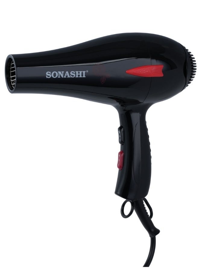 SONASHI - 3-piece Hair Styling Set Straightener, Curler & Dryer Combo Black SHD-3009 + SHC-3005 + SHS-2006 Bundle - Image 1
