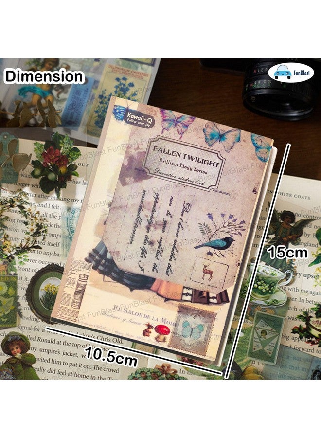 FunBlast Sticker Book Set - 20 Sheets/150+ Paper Magazine Sticker Booklet, Decoration Stickers Book, Stickers for Project, American Style Stickers, Journals, Scrapbooking (A) - Image 3