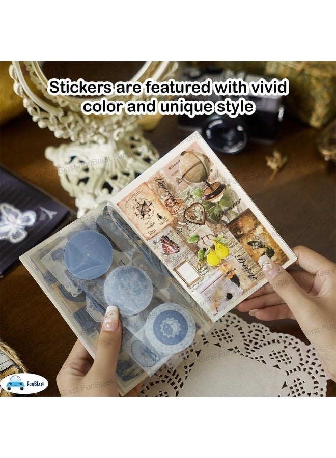FunBlast Sticker Book Set - 20 Sheets/150+ Paper Magazine Sticker Booklet, Decoration Stickers Book, Stickers for Project, American Style Stickers, Journals, Scrapbooking (A) - Image 2