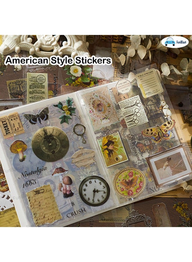 FunBlast Sticker Book Set - 20 Sheets/150+ Paper Magazine Sticker Booklet, Decoration Stickers Book, Stickers for Project, American Style Stickers, Journals, Scrapbooking (A) - Image 5