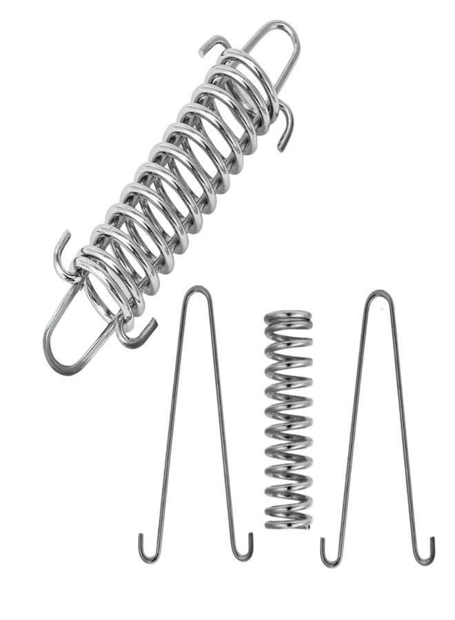 HNOYGNU Dog Leash Metal Shock Absorbing Spring Buckle Sun Shade Spring Heavy Duty Steel Tent Rope Fixed Buckle Tensioner for Outdoor Camping Dog Training,Swing - Image 5