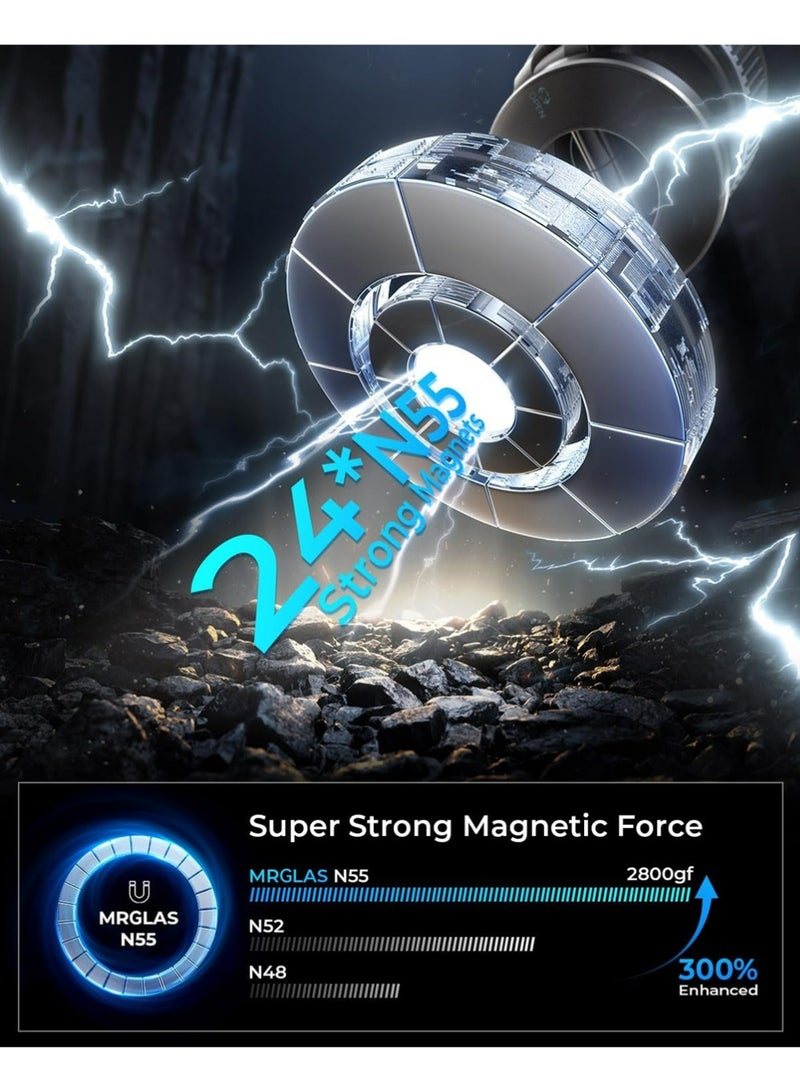 X-level Strong Magnetic Car Phone Holder for MagSafe, Ultra Vacuum Suction Cup Phone Mount 360° Cell Phone Holders for Your Car Accessories for iPhone 17 16 15 14 13 12 Android - Image 5