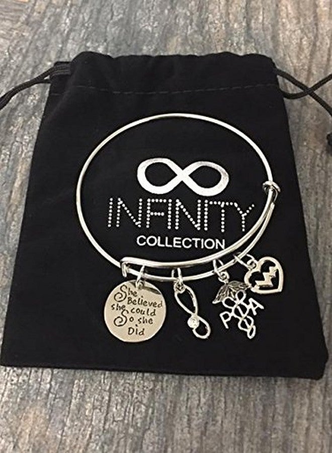 Infinity Collection Physician Assistant Bracelet, Physician Assistant Charm Bracelet, PA Bangle- Physicians Assistant Gifts - Image 5
