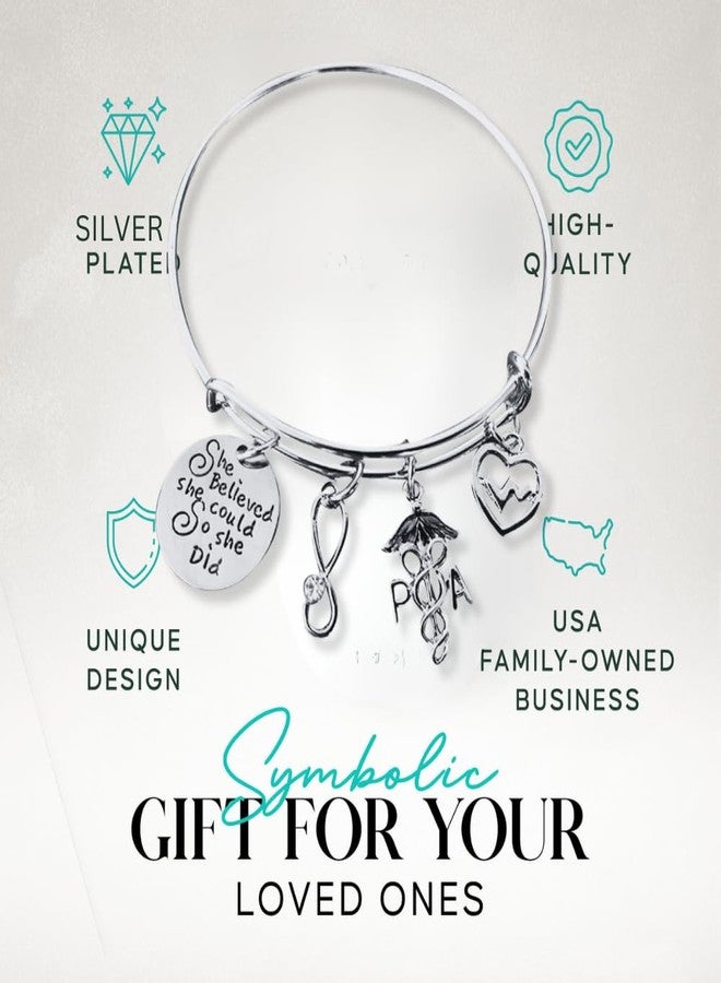 Infinity Collection Physician Assistant Bracelet, Physician Assistant Charm Bracelet, PA Bangle- Physicians Assistant Gifts - Image 3