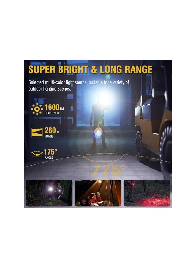 promass LED Small Powerful Flat EDC Flashlight with Clip, Super Bright 1600 Lumen USB A/C-C Rechargeable Mini Pocket Keychain Flash Light with White Warm Red Light, 10 Modes, IP68 Waterproof - Image 3