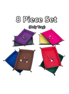 Dice Tray 8 Pieces Folding Rectangle Dice Tray Felt Dice Tray Holder For Dnd Rpg Mtg And Other Board Games (Rectangle) - pzsku/Z1753664600DEEF298E98Z/45/_/1697270555/3bf9bf76-7e28-4d96-9911-b611992137eb