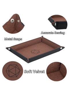 Dice Tray 8 Pieces Folding Rectangle Dice Tray Felt Dice Tray Holder For Dnd Rpg Mtg And Other Board Games (Rectangle) - pzsku/Z1753664600DEEF298E98Z/45/_/1697270557/034bd1a7-5007-4edd-af5d-fe9a89706f93