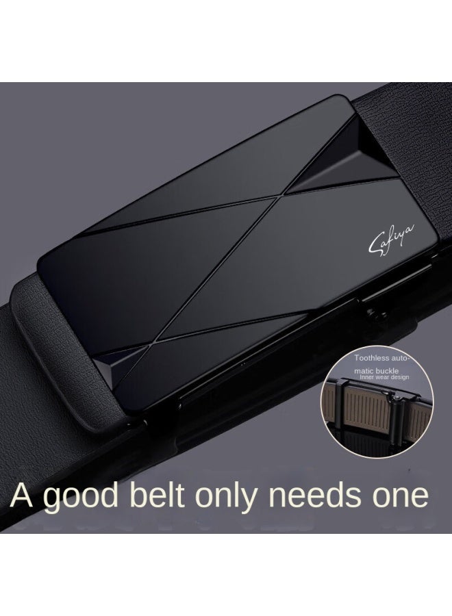 SAFIYA Qixi Festival Gift Men's Belt】genuine Leather Belt For Men, Light Luxury High-end Trousers Belt, Versatile And Stylish Gift For Present - Image 4