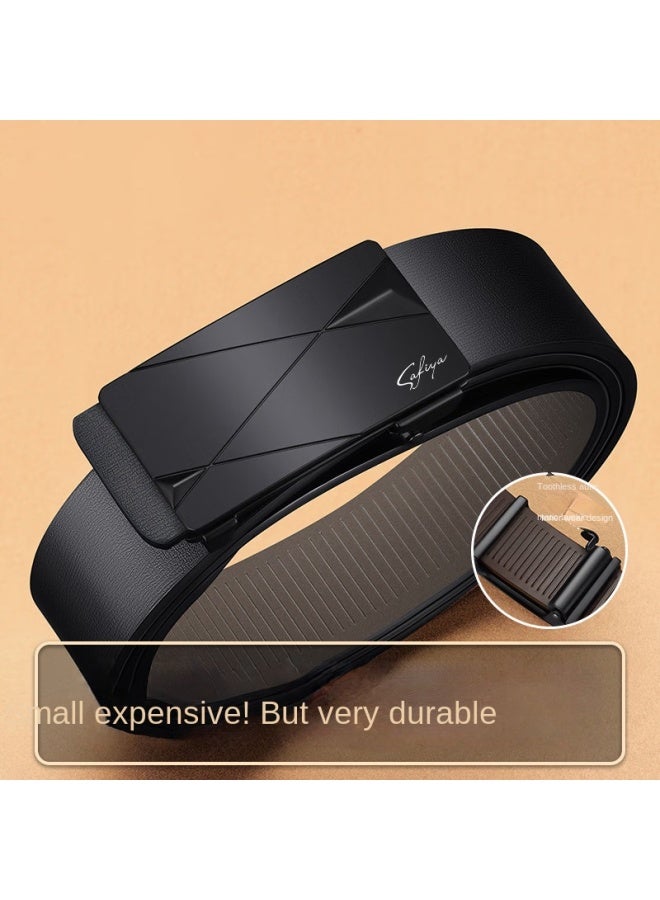 SAFIYA Qixi Festival Gift Men's Belt】genuine Leather Belt For Men, Light Luxury High-end Trousers Belt, Versatile And Stylish Gift For Present - Image 2