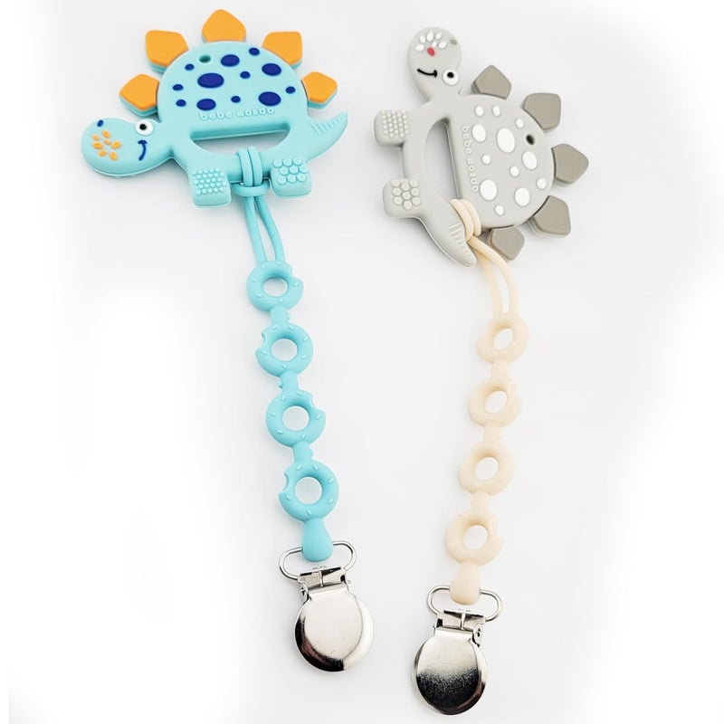 Bebe Mondo Teething Toys 36 Months Teethers for Babies 36 Months 612 Months Baby Teether Silicone Teethers SoftTextured Infant Toys for Teething Relief  Brain Development Baby Newborn Essentials - Image 5