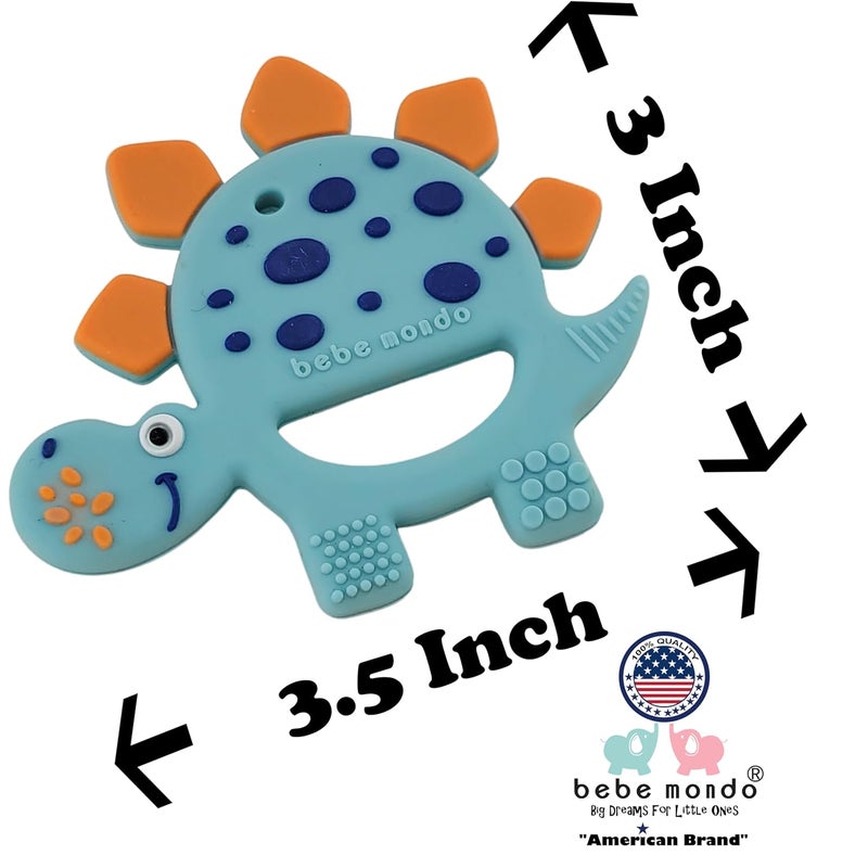 Bebe Mondo Teething Toys 36 Months Teethers for Babies 36 Months 612 Months Baby Teether Silicone Teethers SoftTextured Infant Toys for Teething Relief  Brain Development Baby Newborn Essentials - Image 3
