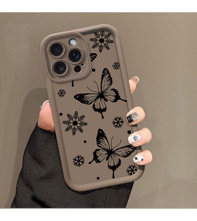 Phone Case For Honor 90 Pro 200 Smart Magic 5 6 7 Lite X8A X8B X9A X9B X9C X7C X7A X7B 4G 5G X6A With Snowflake Butterfly Design Mixed Color - Image 3