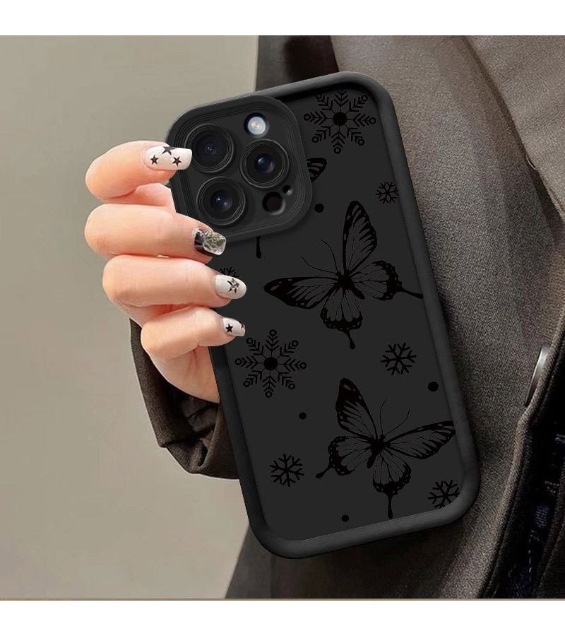 Phone Case For Honor 90 Pro 200 Smart Magic 5 6 7 Lite X8A X8B X9A X9B X9C X7C X7A X7B 4G 5G X6A With Snowflake Butterfly Design Mixed Color - Image 4