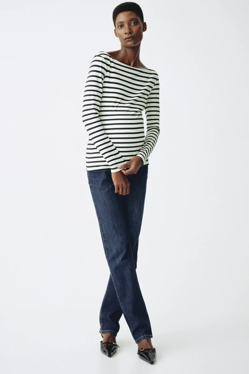 اتش اند ام بلوزة بقبة عريضة من تشكيلة ماما