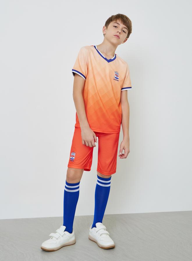 Styli Teens Netherlands Print Jersey T-Shirt and Shorts FIFA Football Set - Image 2