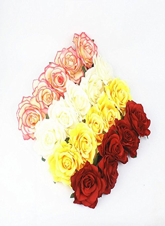 Tvoip Rose Floral Crown Garland Flower Headband Headpiece for Wedding Festival (Yellow) - Image 5