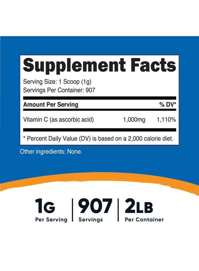 Nutricost Ascorbic Acid Powder (Vitamin C) 2 Lbs Gluten Free Nongmo - Image 3