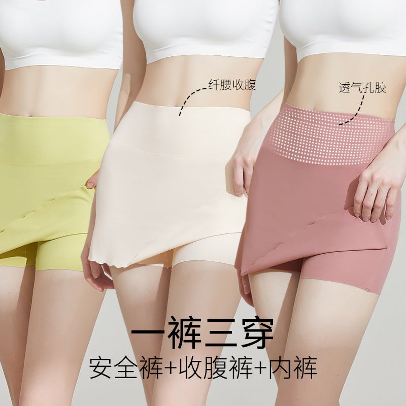 Seamless Safety Shorts For Women, Summer 2026 New Style, Large Size Shorts, Underwear Two-In-One, Anti-Exposure Base Layer - Image 2