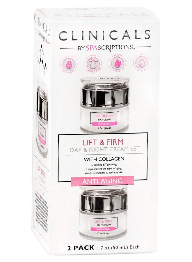 spascriptions Clinicals Lift & Firm Day & Night Cream Set With Collagen 2 Pack (1.7Oz) - Image 1