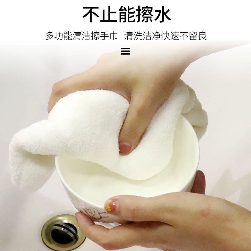 2022 New Duck Hand Towel Hanging Cute Bear Bathroom Hand Towel Absorbent Towel Thickened Household Handkerchief - Image 5