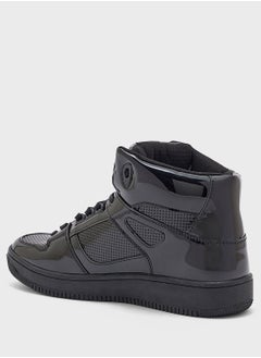 Seventy Five Patent Perforated Streetwear High Top Sneakers  - Image 3