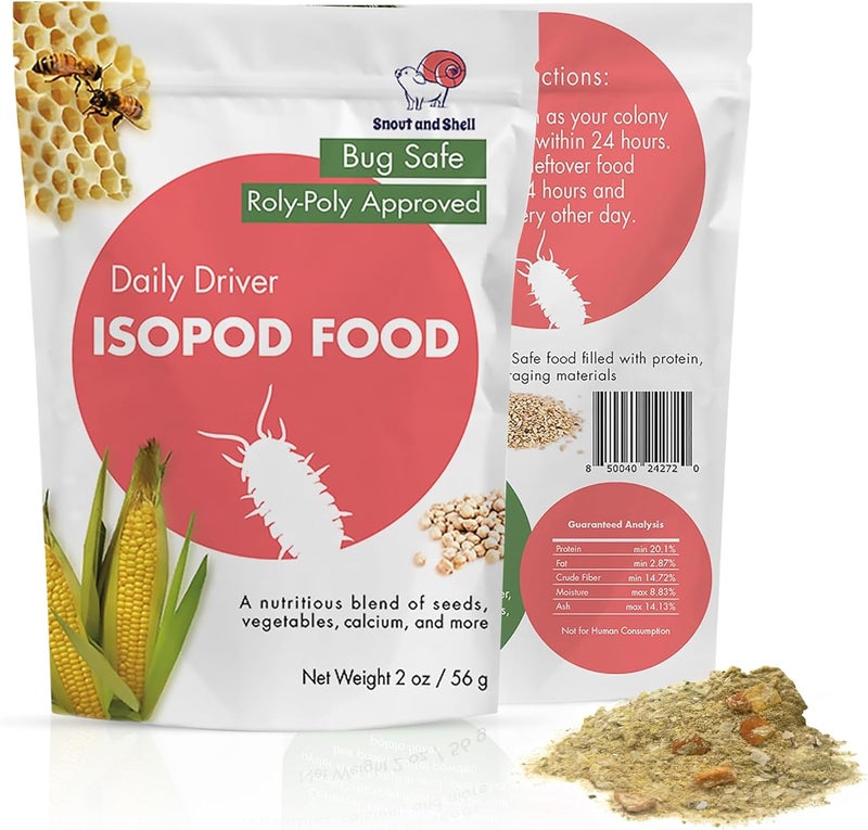 Snout and Shell Isopod Food A Bountiful Selection Crafted to Enrich Your Pet's Habitat and Diet (Daily Driver) - Image 1
